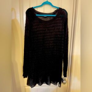 Black shear top